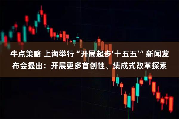 牛点策略 上海举行“开局起步‘十五五’”新闻发布会提出：开展更多首创性、集成式改革探索